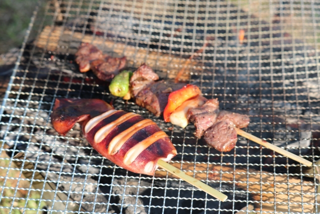 BBQでイカ！！おいしいイカ焼きの作り方！